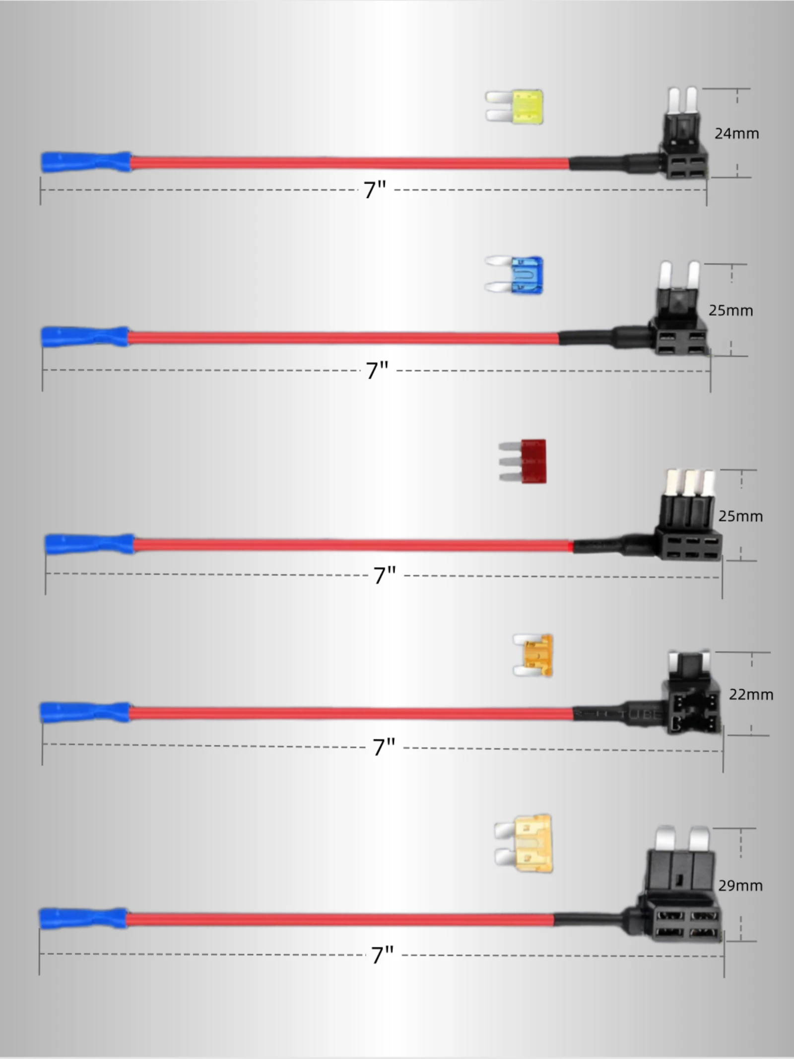 Auto Blade Fuse Tap Add a Circuit Adaptor 12V 32V Auto Blade Fuse Tap Add a Circuit Adaptor 12V 32V