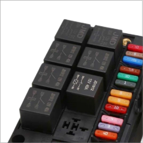 Fuse Relay Block With 12 Slots Fuse Holder 8 Slots Relay Panel 4 Fuse Relay Block With 12 Slots Fuse Holder 8 Slots Relay Panel 4