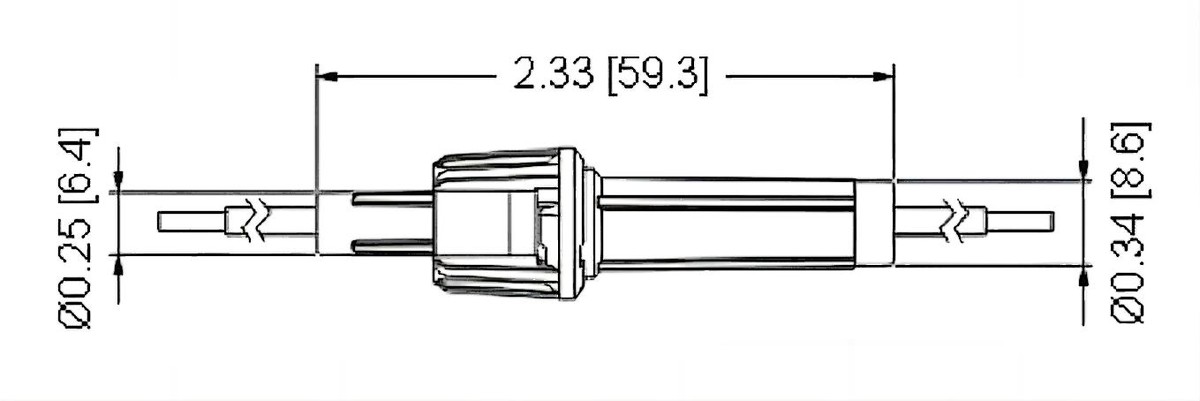 Inline Fuse Holder for 63 x 32MM Fuse dimension Inline Fuse Holder for 63 x 32MM Fuse dimension