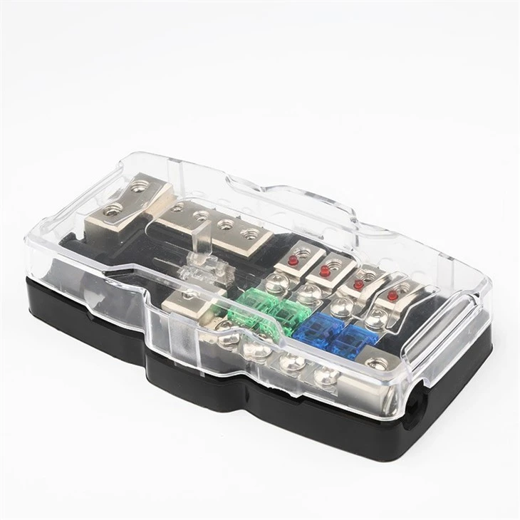 4 Way ANS AFS Fuse Holder With LED Light For Car Audio Modification factory