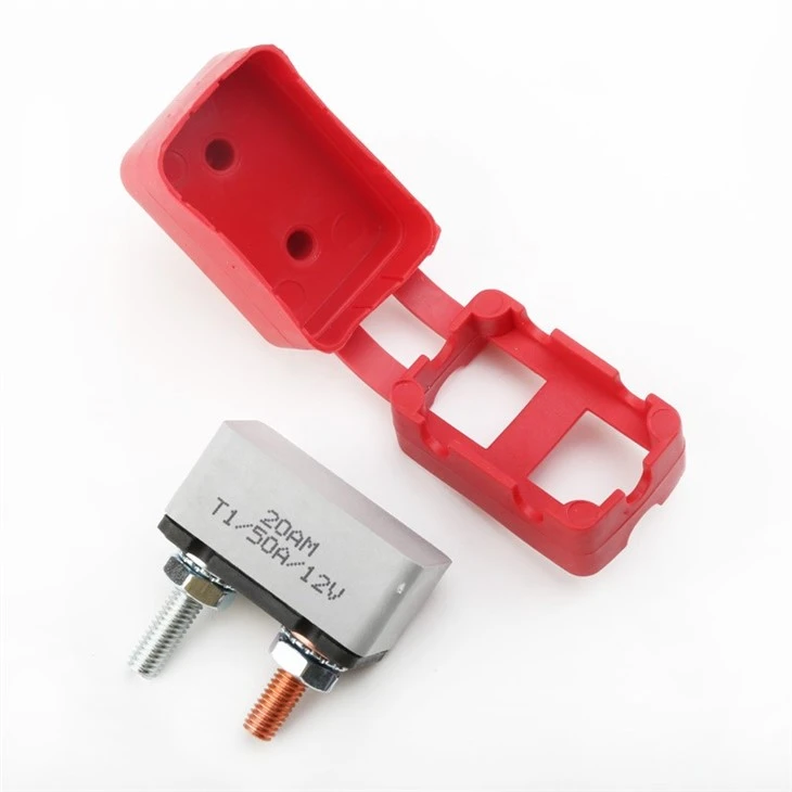 E5 Series Circuit Breaker With Dual Stud Bolt Battery Fuse Red Nylon Cover For Trolling Motor suppliers