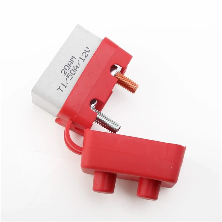 E5 Series Circuit Breaker With Dual Stud Bolt Battery Fuse Red Nylon Cover For Trolling Motor price