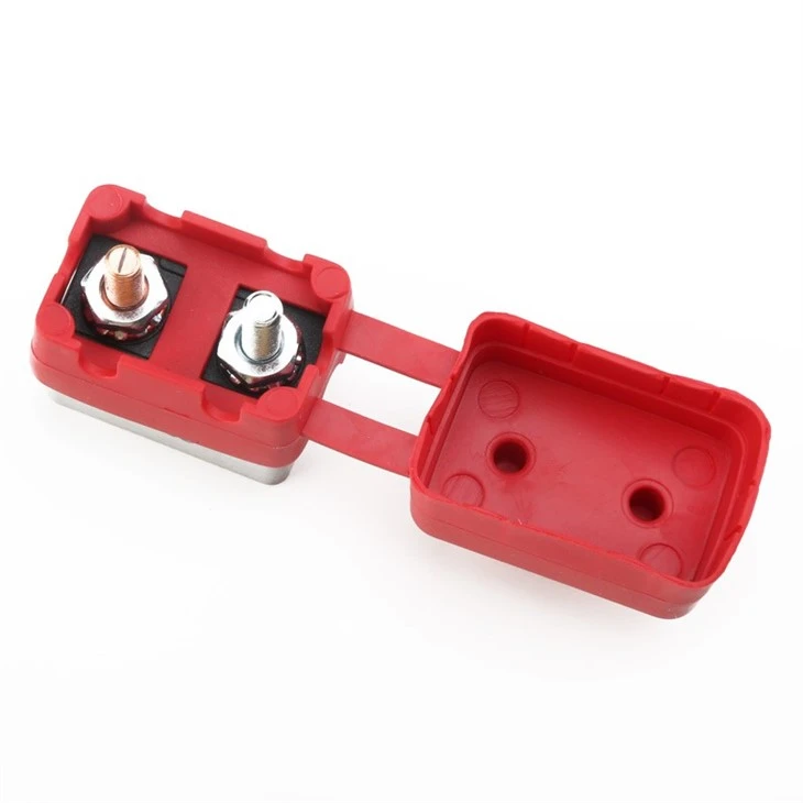 E5 Series Circuit Breaker With Dual Stud Bolt Battery Fuse Red Nylon Cover For Trolling Motor best