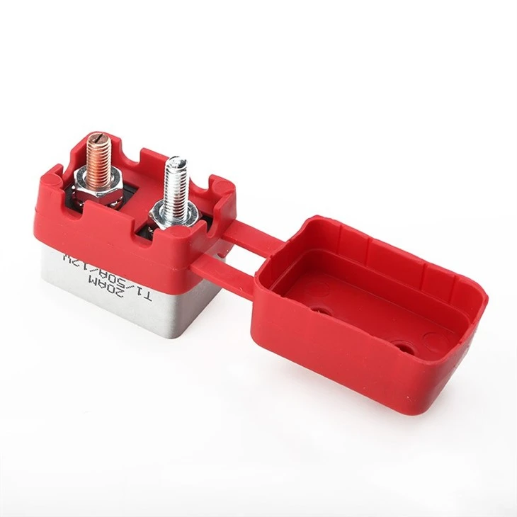 E5 Series Circuit Breaker With Dual Stud Bolt Battery Fuse Red Nylon Cover For Trolling Motor high quality