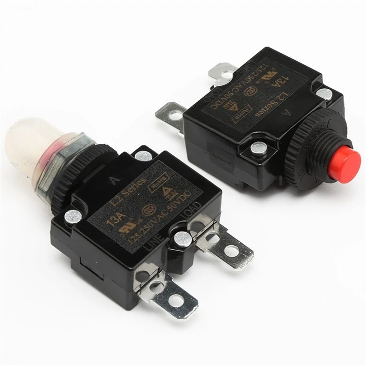 L2 Thermal Magnetic Circuit Breaker Manual Auto Reset Overcurrent Protector factory