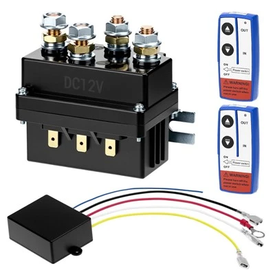 Wireless Remote Control Winch Kit 12V 500A Winch Solenoid Relay Contactor For 4x4 Vehicles