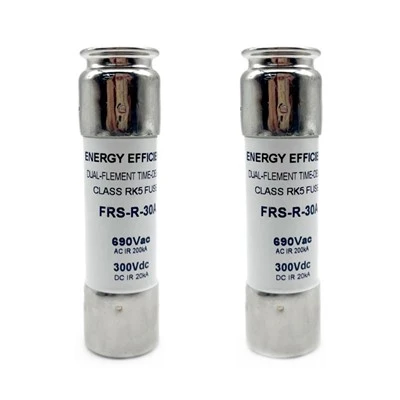 Time Delay Class RK5 FRS-R Series Fuses 30A For Solar Photovoltaic Industrial