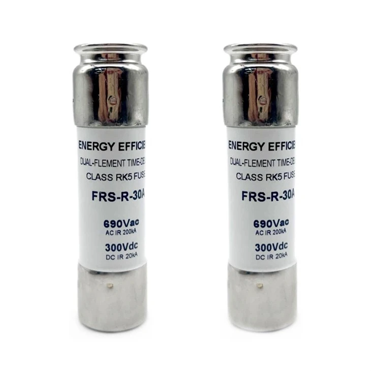 Time Delay Class RK5 FRS-R Series Fuses 30A For Solar Photovoltaic Industrial