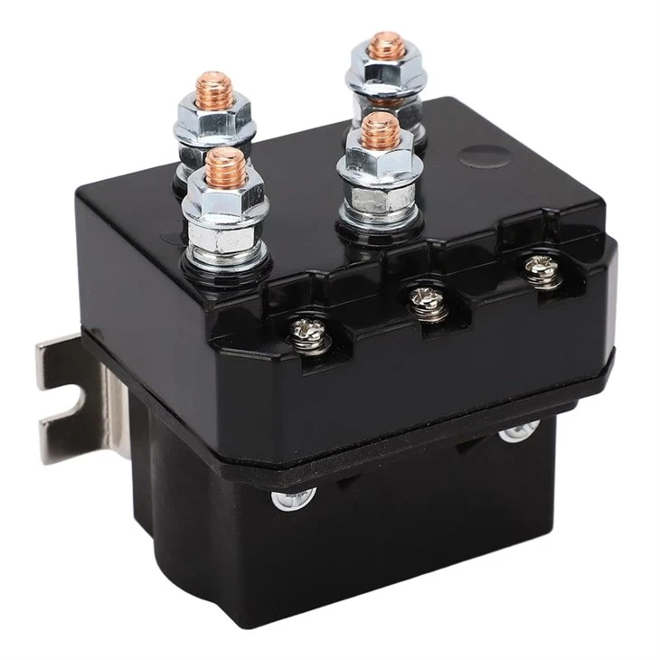 250A 12V DC Electric Winch Relay ABS Housing Copper Contact Brass Coil Winch Relay Contactor